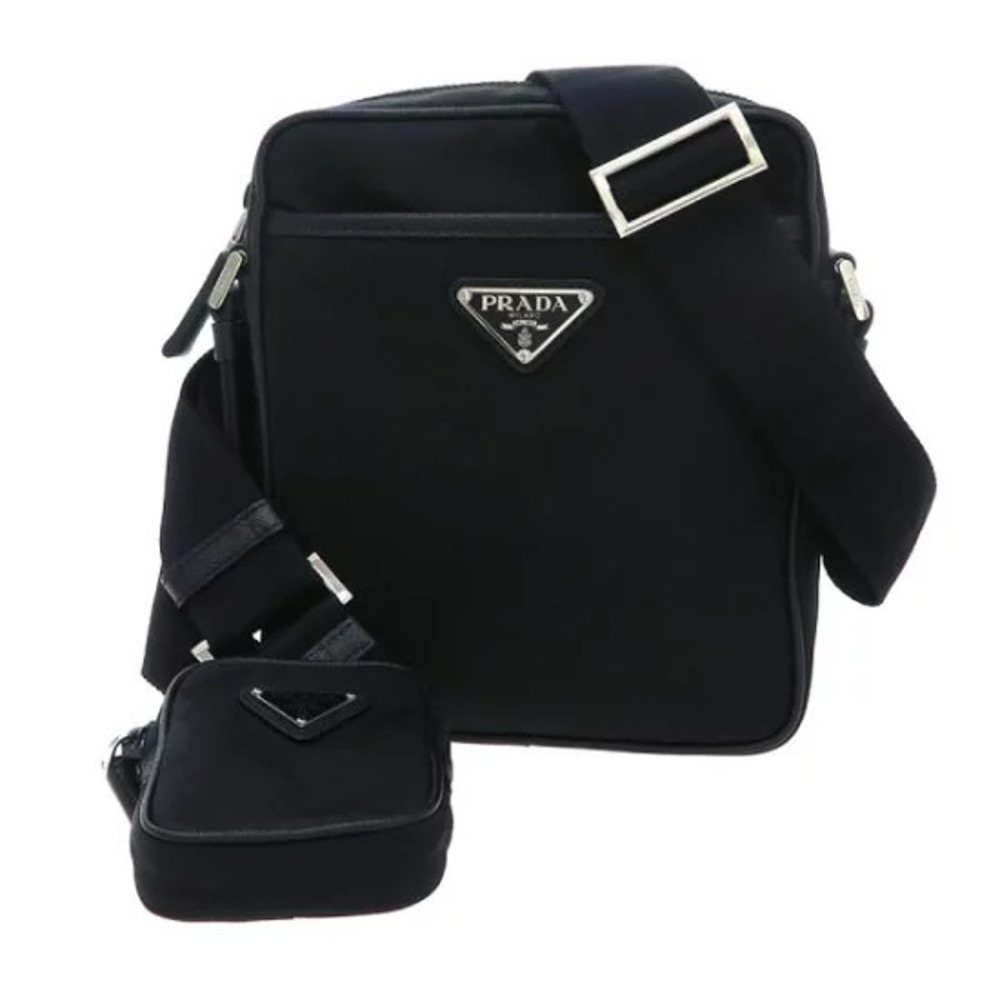 Prada Crossbody Messenger Bag Black